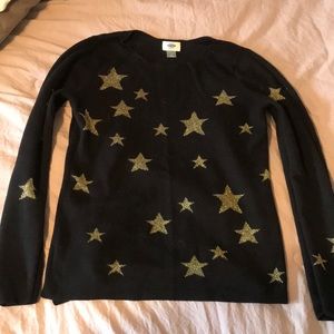 Black and gold star sweater